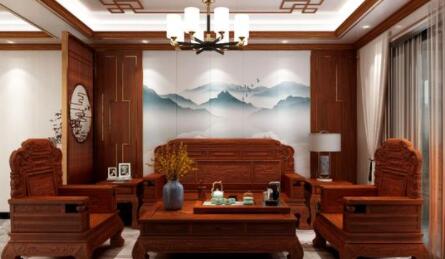 江汉石油管理局如何装饰中式风格客厅？